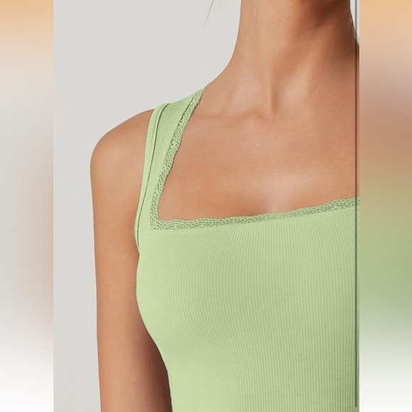 Women's Square Neck Long Maxi Dress Sleeveless Lounge Ribbed Full Length NWT S - Picture 5 of 6